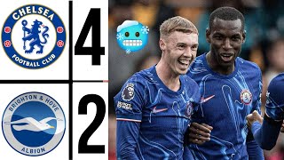 chelsea vs brighton 42 Highlights Premier League  Cole Palmer super hat trick goal 🥶🔥 [upl. by Reinert]