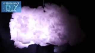 DIY Glow Cloud Lamp Sound reactive lightning  mood lamp modes [upl. by Crin]