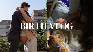 BIRTH VLOG  positive birth experience first pregnancy hospital birth [upl. by Smart]