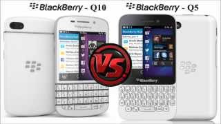 Blackberry Q5 vs Blackberry Q10 head to head comparison [upl. by Neelehtak]