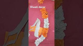 Diwali decor ✨️ crepe Peper flowers diwali diy hobby happy youtubeshorts shorts [upl. by Regdirb]