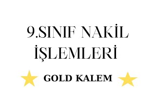 9SINIF NAKİL İŞLEMLERİ NASIL YAPILIR  BAŞLADI [upl. by Cash]