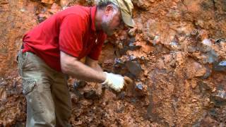 Thomas at the Coleman Quartz Mine Arkansas  Mineral Explorers [upl. by Kee]