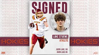 Luke Stuewe Signs With Virginia Tech [upl. by Arreyt]