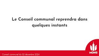 Conseil communal du 02 décembre 2024  2 [upl. by Andaira294]