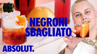 AJs Perfect Negroni Sbagliato with prosecco in it  Absolut Drinks with AJ [upl. by Ystap646]