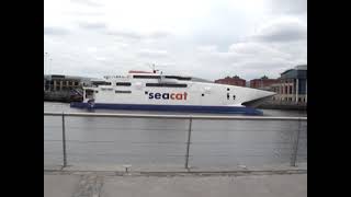 Seacat leaving Belfast 2004 [upl. by Adnomal]