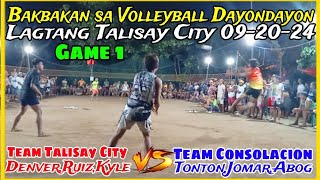 Game1Bakbakan sa Lagtang Talisay CityTeam DenverRuizKyle VsTeam TontonJomarAbog0920 [upl. by Hiett]