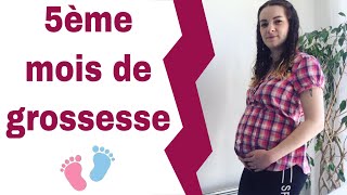 Mon 5ème mois de grossesseSymptômesExamens [upl. by Kcirb]