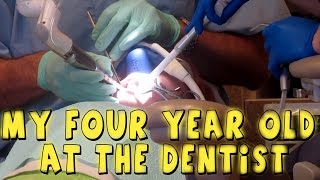 4 YEAR OLD AT THE DENTIST [upl. by Melvena]