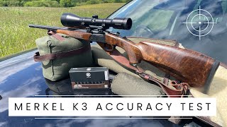 Accuracy Testing the Merkel K3 Kipplauf 308 Win [upl. by Soelch301]