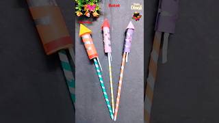 Easy Diy kids rocket craft🚀🧨🎆❤️😨shorts trending viralvideo funny story diwali art kids diy [upl. by Sherborn]