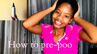 How to prepoo natural hair 🇿🇦YouTuber [upl. by Fontes]