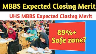 MBBS Expected Merit 2023  UHS MBBS Expected Closing Merit  BDS Expected Merit 2023  MDCAT 2023 [upl. by Amairam]