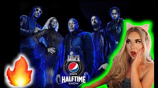 NFL Super Bowl Half time show Eminem Dr Dre Snoop Dogg Kendrick Lamar 50 Cent REACTION [upl. by Puto688]