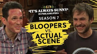 S7 Bloopers vs Actual Scene  Its Always Sunny in Philadelphia  FX [upl. by Norrej]