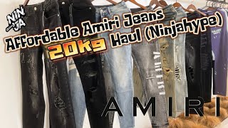 Ninjahype 20kg Amiri Skinny Fits Jeans Haul Review pandabuy pandabuyhaul fashion hype dhgate [upl. by Anidam]