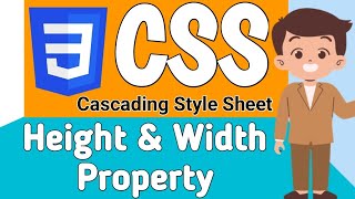 Height and Width Property in CSS  Complete CSS Course in Hindi [upl. by Auburn526]