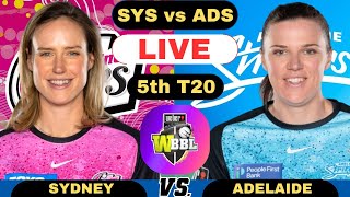 WBBL Live Sydney Sixers Women vs Adelaide Strikers Women T20  SYSW vs ADSW Live WBBL 5th Match 2024 [upl. by Torhert]