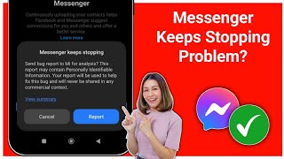 Fix messenger keeps crashing problem 2024  messenger keeps stopping problem solution 2024 [upl. by Saitam]