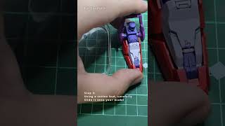 Easy Gunpla Tutorial Quick Water Slide Decal HowTo gundam gunpla tutorial howto modelkit [upl. by Eirek]