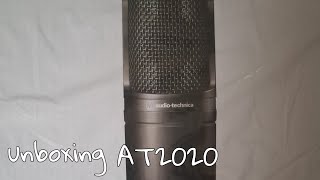 Unboxing audio technica at2020 [upl. by Neurath]