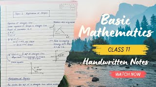 Basic Mathematics Notes  Class 11  Physics  NEET  CBSE  HSC Board [upl. by Cristiona]