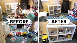 EXTREME PLAYROOM TOY DECLUTTER [upl. by Yttig]