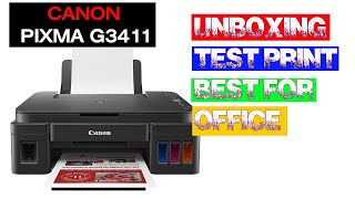 Canon Printer Model G 3411 ReviewTech News [upl. by Eugnimod884]