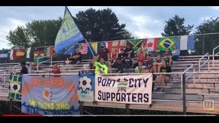 Sights and sounds from Muskegon Risers’ 43 loss to Grand Rapids FC on May 25 2018 [upl. by Etoile]