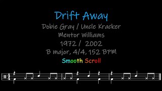 Drift Away Chords Lyrics and Timing [upl. by Callahan]