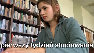 MÓJ PIERWSZY TYDZIEŃ NA STUDIACH  WEEKLY VLOG [upl. by Rudman683]