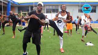 Countryman Songo Afia Schwarzenegger Stephen Appiah and others workout at Aviation Social Center [upl. by Kecaj]