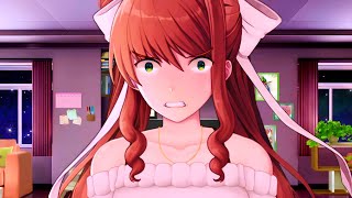 Telling Monika that the Player Passed Away  quotMonika After Storyquot DDLC Mod [upl. by Adliw]