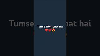 Tumse mohabbat haiSongcover 2024 🎶Shorts ytshorts youtubeshorts trending JalRajOfficial [upl. by Nilo]