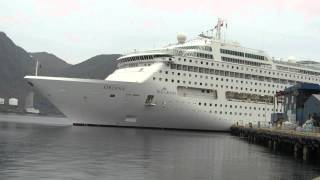 MS Oriana horn in honningsvag [upl. by Murdock434]