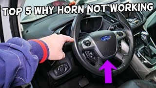 TOP 5 WHY HORN NOT WORKING FORD CMAX [upl. by Gare]