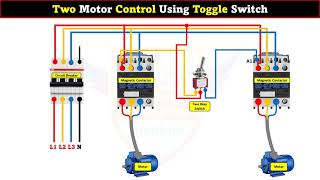 Two Motor Control Using Toggle Switch LearningEngineering [upl. by Ike]