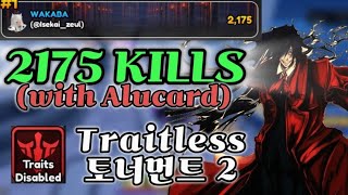 Traitless 2175 KILL TOURNAMENT 2 in Anime Vanguards  애니메 뱅가드 [upl. by Eadahc87]