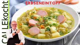 Leckere Erbsensuppe mit buntem Gemüse und Kartoffeln Omas Rezept [upl. by Arait]