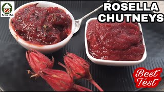 Rosella chutney  How to make Rosella chutney  Rosella flower chutney [upl. by Omrellug562]