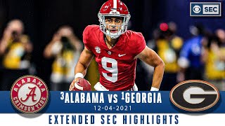 3 Alabama vs 1 Georgia  SEC Championship Extended Highlights  CBS Sports HQ [upl. by Acissehc898]