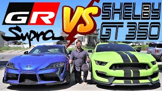 NEW Toyota Supra Manual vs Shelby GT350 Which Sports Car Is Best [upl. by Addam]