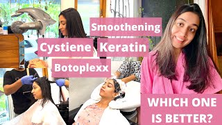 Cystiene vs Botox vs Keratin  Hair BOTOPLEXX  Honest review on hair straightening treatments [upl. by Silda]