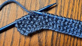 Knitting the Seed Stitch Tutorial LeftHanded [upl. by Mcnutt]