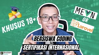 BEASISWA Coding amp SERTIFIKASI Internasional GRATIS untuk Masyarakat Indonesia 🥳 [upl. by Thanh295]