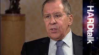 Russias Foreign Minister Sergey Lavrov  BBC HARDtalk rushes [upl. by Ferneau]