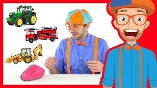 Learn Vehicles for Children with Blippi  Magical Moon Rock [upl. by Maurita]