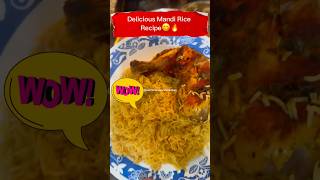 Weekend Special😱🔥Delicious Mandi Rice Recipe😋🔥shorts food youtubeshorts asmr [upl. by Netnerb]