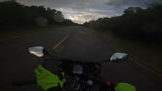 Decided to do a lap around the lakeit started raining cbr300r [upl. by Lehmann]